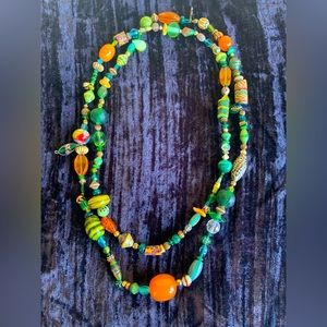 World Tribe Green Treasure Necklace